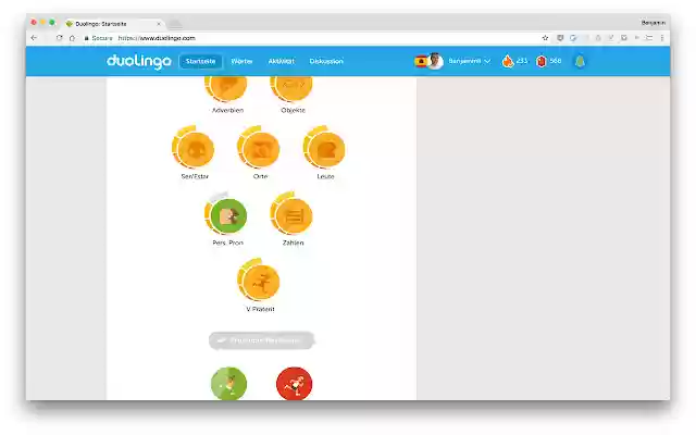 Duolingo Binge from Chrome web store to be run with OffiDocs Chromium online Duolingo Binge from Chrome web store to be run with OffiDocs Chromium online