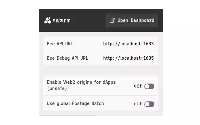 Ethereum Swarm Extension from Chrome web store to be run with OffiDocs Chromium online Ethereum Swarm Extension from Chrome web store to be run with OffiDocs Chromium online