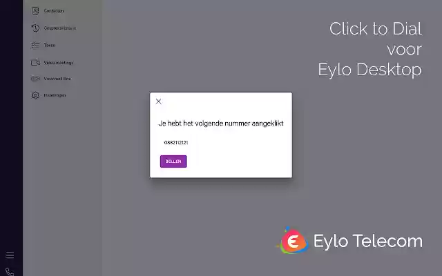Eylo Click to Dial from Chrome web store to be run with OffiDocs Chromium online Eylo Click to Dial from Chrome web store to be run with OffiDocs Chromium online
