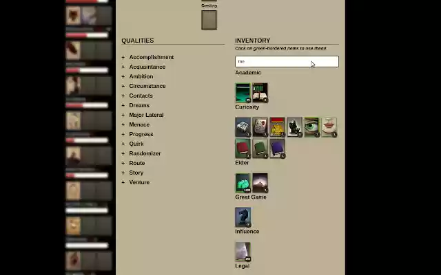 Fallen London Item Search from Chrome web store to be run with OffiDocs Chromium online Fallen London Item Search from Chrome web store to be run with OffiDocs Chromium online