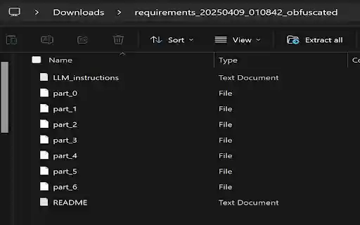 File Obfuscator Splitter from Chrome web store to be run with OffiDocs Chromium online File Obfuscator Splitter from Chrome web store to be run with OffiDocs Chromium online
