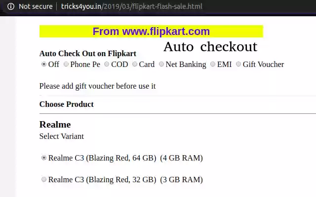 FlashSales: Made easy Buy phone in flashsale from Chrome web store to be run with OffiDocs Chromium online FlashSales: Made easy Buy phone in flashsale from Chrome web store to be run with OffiDocs Chromium online