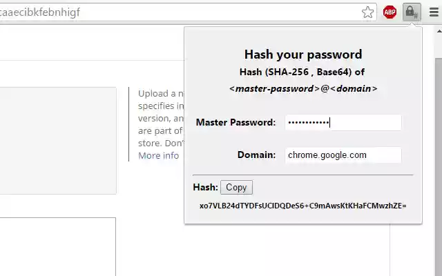 Hash your password from Chrome web store to be run with OffiDocs Chromium online Hash your password from Chrome web store to be run with OffiDocs Chromium online