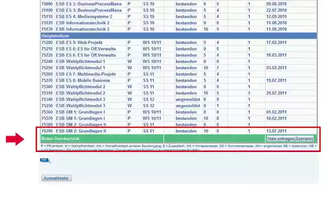 HdM Notenspiegel from Chrome web store to be run with OffiDocs Chromium online HdM Notenspiegel from Chrome web store to be run with OffiDocs Chromium online