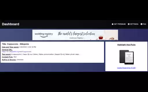 Highlight Hub from Chrome web store to be run with OffiDocs Chromium online Highlight Hub from Chrome web store to be run with OffiDocs Chromium online