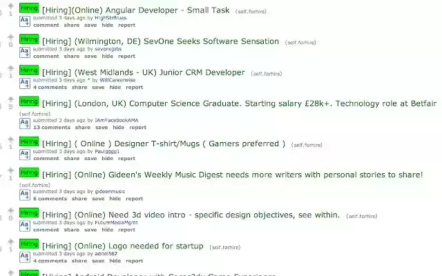 Hiring on /r/forhire from Chrome web store to be run with OffiDocs Chromium online Hiring on /r/forhire from Chrome web store to be run with OffiDocs Chromium online