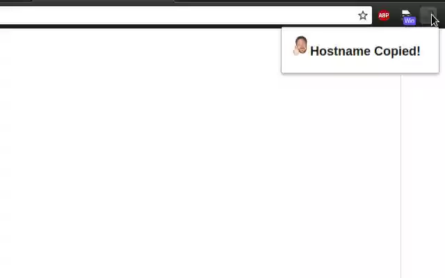 Hostname Copier from Chrome web store to be run with OffiDocs Chromium online Hostname Copier from Chrome web store to be run with OffiDocs Chromium online
