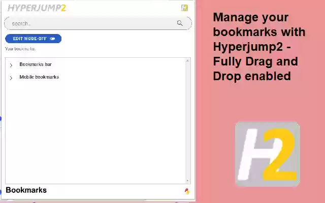HyperJump 2 Bookmarks from Chrome web store to be run with OffiDocs Chromium online HyperJump 2 Bookmarks from Chrome web store to be run with OffiDocs Chromium online