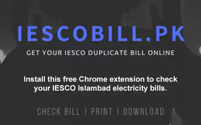 IESCO Bill from Chrome web store to be run with OffiDocs Chromium online IESCO Bill from Chrome web store to be run with OffiDocs Chromium online
