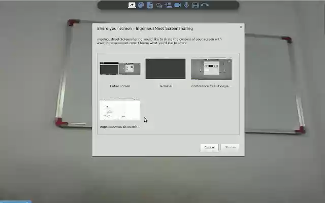 IngeniousMeet Screensharing from Chrome web store to be run with OffiDocs Chromium online IngeniousMeet Screensharing from Chrome web store to be run with OffiDocs Chromium online