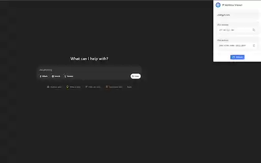 IP Address Viewer from Chrome web store to be run with OffiDocs Chromium online IP Address Viewer from Chrome web store to be run with OffiDocs Chromium online