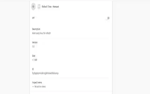 Its Refresh Time from Chrome web store to be run with OffiDocs Chromium online Its Refresh Time from Chrome web store to be run with OffiDocs Chromium online