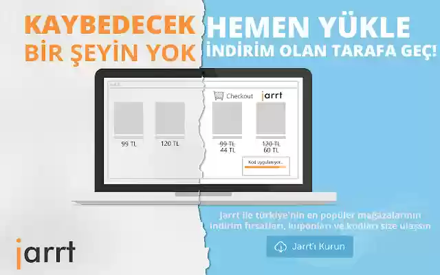 Jarrt indirim ve kupon takibi asistanınız from Chrome web store to be run with OffiDocs Chromium online Jarrt indirim ve kupon takibi asistanınız from Chrome web store to be run with OffiDocs Chromium online
