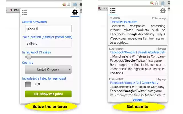 Job notifier from Chrome web store to be run with OffiDocs Chromium online Job notifier from Chrome web store to be run with OffiDocs Chromium online
