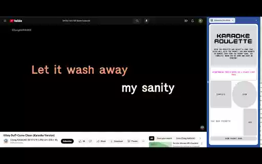 Karaoke Roulette from Chrome web store to be run with OffiDocs Chromium online Karaoke Roulette from Chrome web store to be run with OffiDocs Chromium online