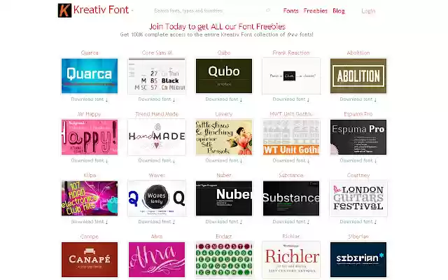 Kreativ Font from Chrome web store to be run with OffiDocs Chromium online Kreativ Font from Chrome web store to be run with OffiDocs Chromium online
