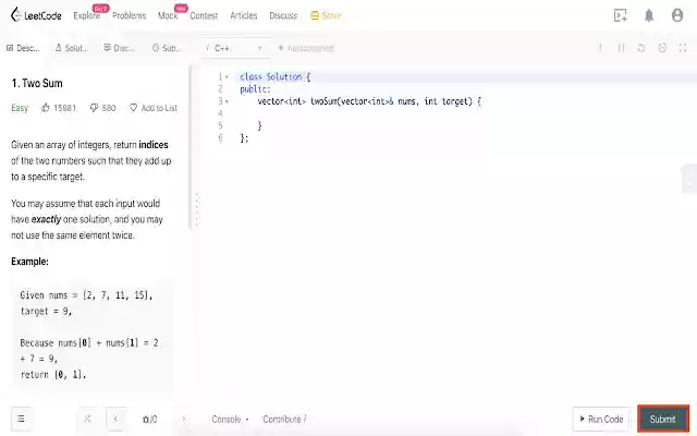LeetCode Submitter from Chrome web store to be run with OffiDocs Chromium online LeetCode Submitter from Chrome web store to be run with OffiDocs Chromium online