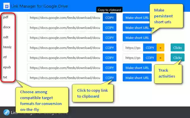Link Manager for Google Drive (gas sa) from Chrome web store to be run with OffiDocs Chromium online Link Manager for Google Drive (gas sa) from Chrome web store to be run with OffiDocs Chromium online