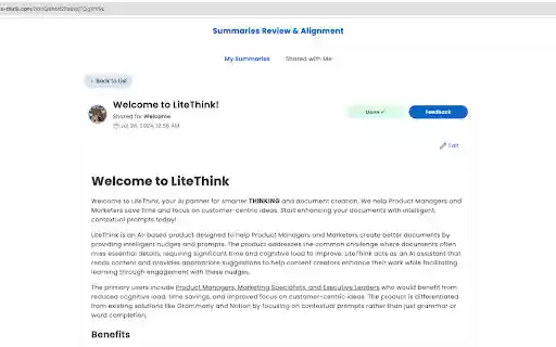 LiteThink from Chrome web store to be run with OffiDocs Chromium online LiteThink from Chrome web store to be run with OffiDocs Chromium online