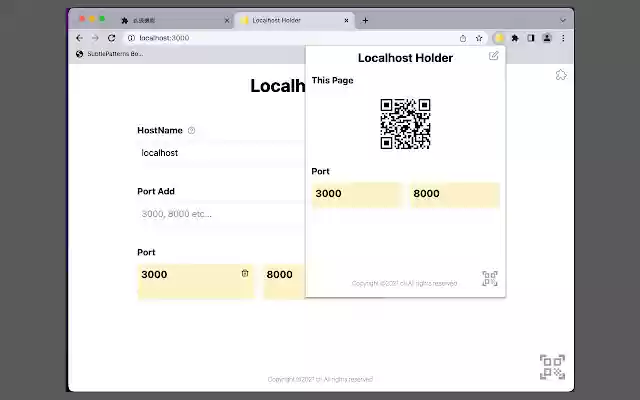 Localhost Holder Extension from Chrome web store to be run with OffiDocs Chromium online Localhost Holder Extension from Chrome web store to be run with OffiDocs Chromium online