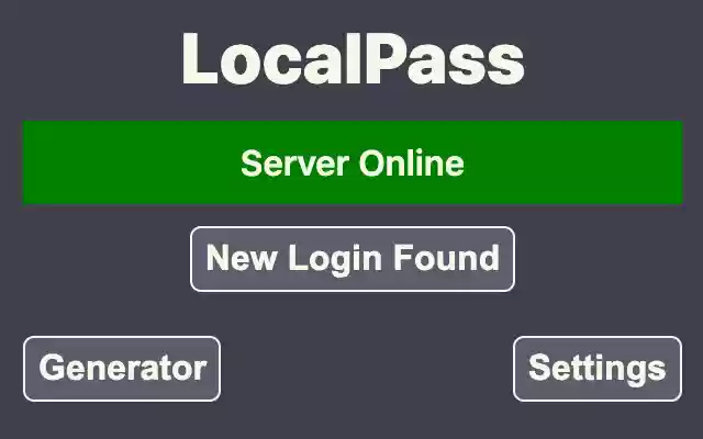 Local Pass from Chrome web store to be run with OffiDocs Chromium online Local Pass from Chrome web store to be run with OffiDocs Chromium online