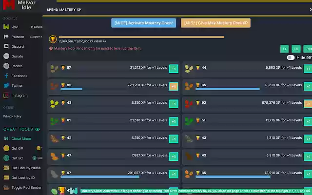 Melvor Idle Cheat Engine from Chrome web store to be run with OffiDocs Chromium online Melvor Idle Cheat Engine from Chrome web store to be run with OffiDocs Chromium online