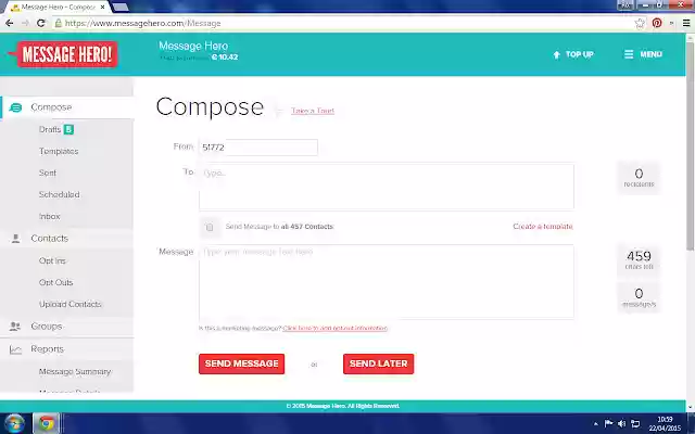 Message Hero from Chrome web store to be run with OffiDocs Chromium online Message Hero from Chrome web store to be run with OffiDocs Chromium online