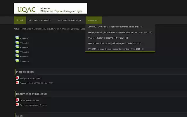 moodle UQAC par session from Chrome web store to be run with OffiDocs Chromium online moodle UQAC par session from Chrome web store to be run with OffiDocs Chromium online