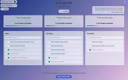 My Checklist New Tab from Chrome web store to be run with OffiDocs Chromium online My Checklist New Tab from Chrome web store to be run with OffiDocs Chromium online