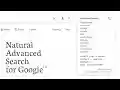 Natural Advanced Search for Google™ from Chrome web store to be run with OffiDocs Chromium online Natural Advanced Search for Google™ from Chrome web store to be run with OffiDocs Chromium online