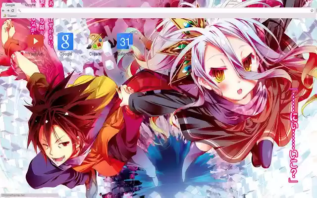 No Game No life Sora Shiro theme 1366x768 from Chrome web store to be run with OffiDocs Chromium online No Game No life Sora Shiro theme 1366x768 from Chrome web store to be run with OffiDocs Chromium online