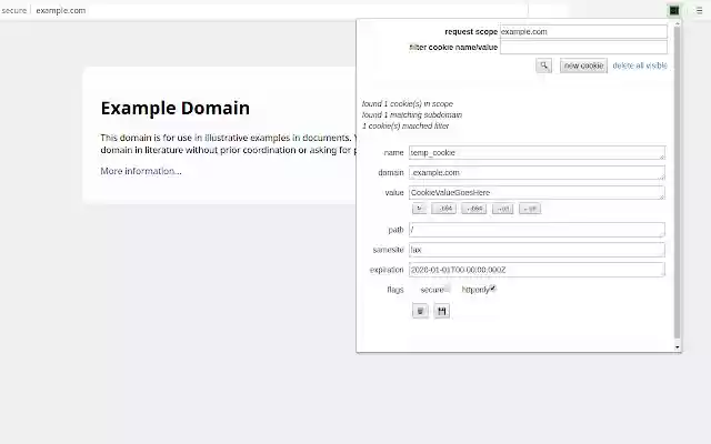 Open Cookie Editor from Chrome web store to be run with OffiDocs Chromium online Open Cookie Editor from Chrome web store to be run with OffiDocs Chromium online