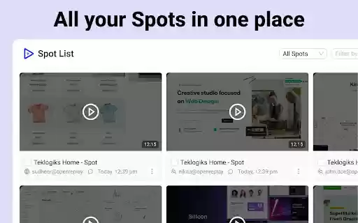 OpenReplay Spot Record Report Bugs from Chrome web store to be run with OffiDocs Chromium online OpenReplay Spot Record Report Bugs from Chrome web store to be run with OffiDocs Chromium online
