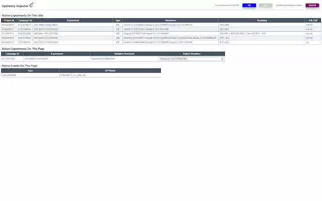 Optimizely Inspector from Chrome web store to be run with OffiDocs Chromium online Optimizely Inspector from Chrome web store to be run with OffiDocs Chromium online
