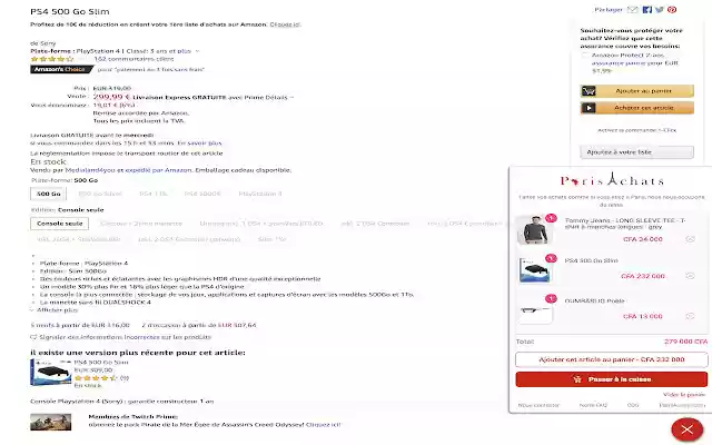 ParisAchats from Chrome web store to be run with OffiDocs Chromium online ParisAchats from Chrome web store to be run with OffiDocs Chromium online