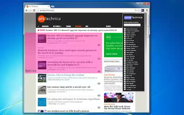 Parse Technica from Chrome web store to be run with OffiDocs Chromium online Parse Technica from Chrome web store to be run with OffiDocs Chromium online
