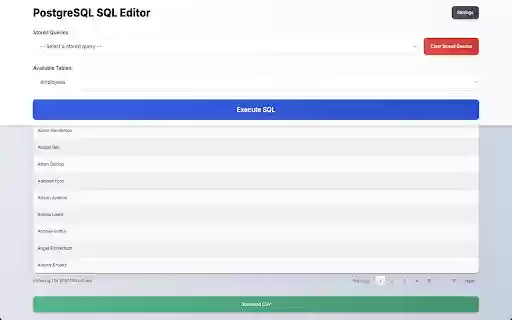 PostgreSQL SQL Editor from Chrome web store to be run with OffiDocs Chromium online PostgreSQL SQL Editor from Chrome web store to be run with OffiDocs Chromium online
