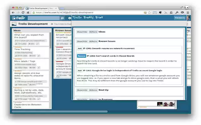 Pretty Print for Trello from Chrome web store to be run with OffiDocs Chromium online Pretty Print for Trello from Chrome web store to be run with OffiDocs Chromium online