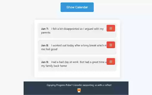 Progress Pulse from Chrome web store to be run with OffiDocs Chromium online Progress Pulse from Chrome web store to be run with OffiDocs Chromium online