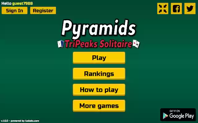Pyramids Tripeaks Solitaire from Chrome web store to be run with OffiDocs Chromium online Pyramids Tripeaks Solitaire from Chrome web store to be run with OffiDocs Chromium online