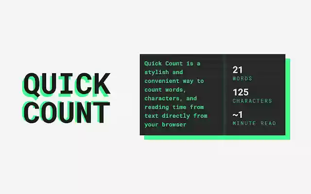 Quick Count from Chrome web store to be run with OffiDocs Chromium online Quick Count from Chrome web store to be run with OffiDocs Chromium online