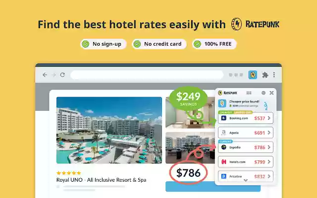Ratepunk Same Hotel Way Cheaper from Chrome web store to be run with OffiDocs Chromium online Ratepunk Same Hotel Way Cheaper from Chrome web store to be run with OffiDocs Chromium online