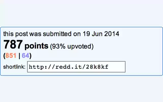 Reddit Up/Down Vote Viewer from Chrome web store to be run with OffiDocs Chromium online Reddit Up/Down Vote Viewer from Chrome web store to be run with OffiDocs Chromium online