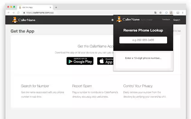 Reverse Phone Lookup from Chrome web store to be run with OffiDocs Chromium online Reverse Phone Lookup from Chrome web store to be run with OffiDocs Chromium online