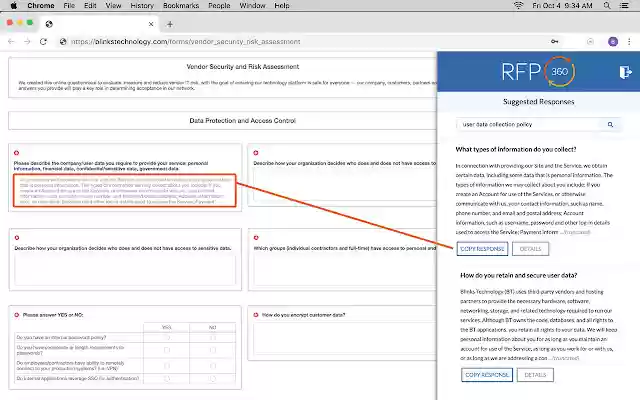 RFP360 Knowledge Management Extension from Chrome web store to be run with OffiDocs Chromium online RFP360 Knowledge Management Extension from Chrome web store to be run with OffiDocs Chromium online