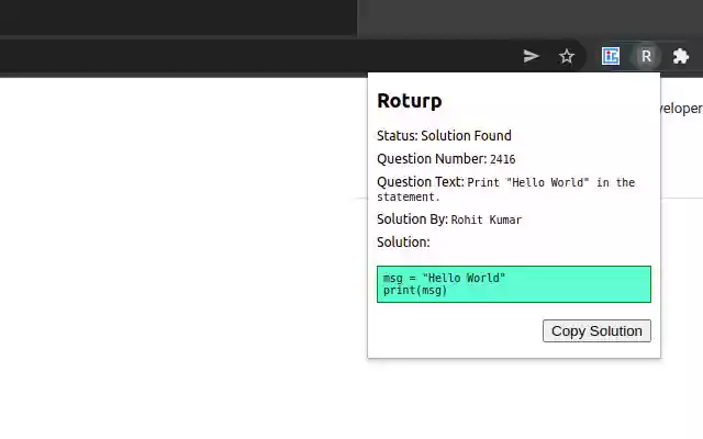 Roturp from Chrome web store to be run with OffiDocs Chromium online Roturp from Chrome web store to be run with OffiDocs Chromium online
