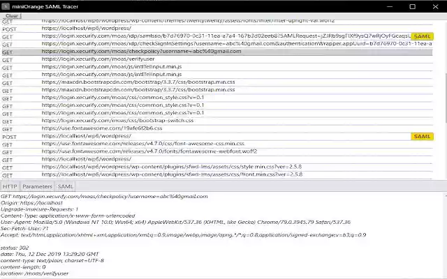 SAML Tracer from Chrome web store to be run with OffiDocs Chromium online SAML Tracer from Chrome web store to be run with OffiDocs Chromium online
