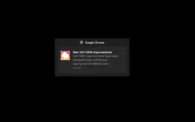 SAP EWM Improvements Notifications from Chrome web store to be run with OffiDocs Chromium online SAP EWM Improvements Notifications from Chrome web store to be run with OffiDocs Chromium online