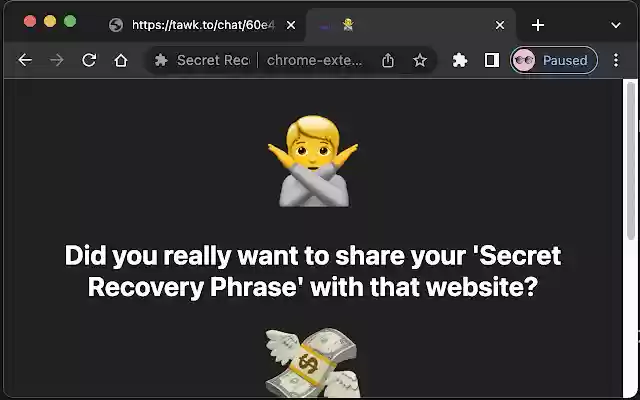 Secret Recovery Phrase Watcher from Chrome web store to be run with OffiDocs Chromium online Secret Recovery Phrase Watcher from Chrome web store to be run with OffiDocs Chromium online