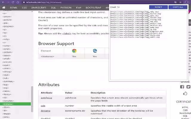Selected links collector from Chrome web store to be run with OffiDocs Chromium online Selected links collector from Chrome web store to be run with OffiDocs Chromium online